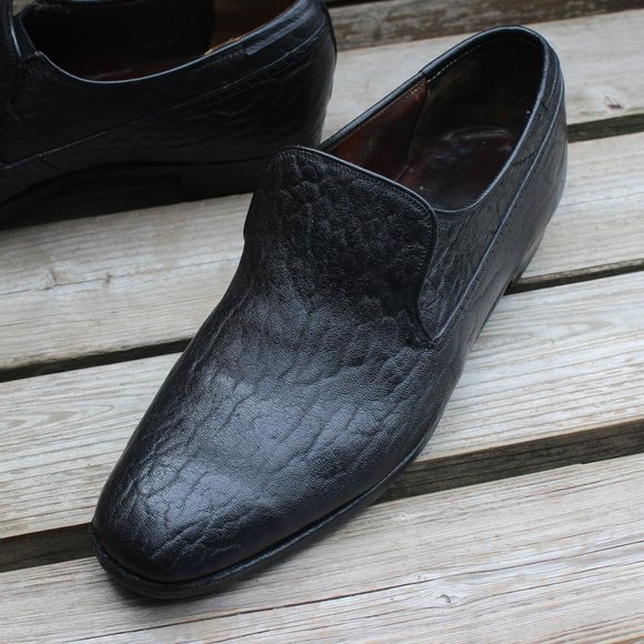 Church’s Black “Fighting Seal” Leather Slip-On EUC - Picture 4 of 15